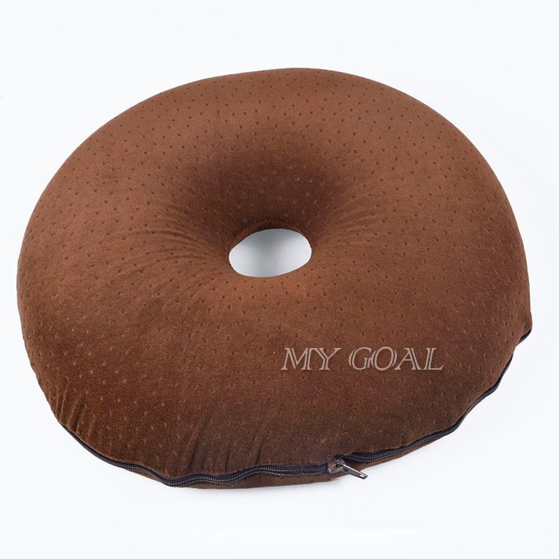 Memory Foam Ring Donut Cushion Pressure Relief Hemorrhoids Piles Washable Cover eBay